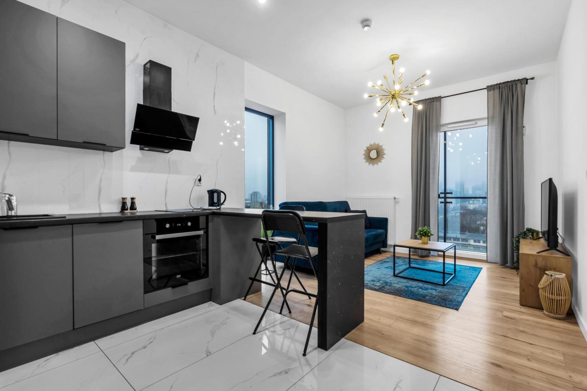 Warsaw Business Apartments - Air Conditioning, 10Th Floor, City View, Balcony - By Rentujemy 외부 사진
